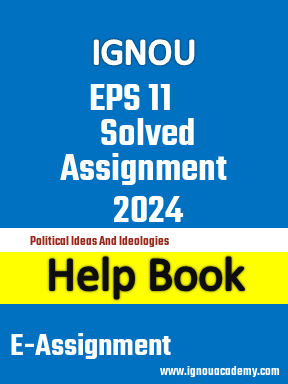 IGNOU EPS 11 Solved Assignment 2024